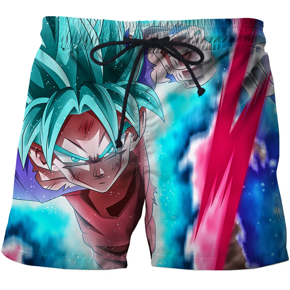 Забавные 3D пляжные шорты мужские аниме Dragon Ball напечатаны Masculino Homme шорты для напыления Мужской купальный костюм шорты для напыления человек Прямая поставка