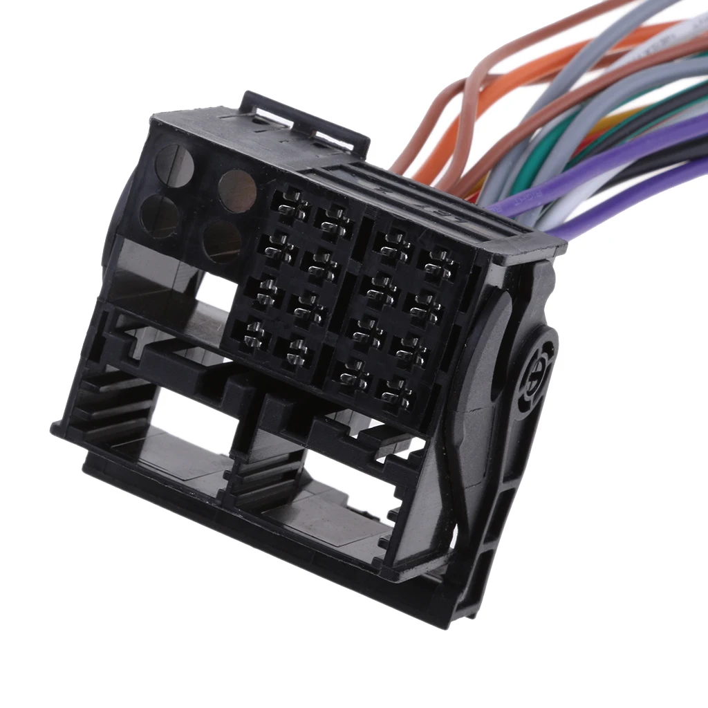 1 Pcs Car Stereo Wiring Harness for Audio Wire Accessories for VW for Audi A3/4/6/8 for BMW X5/X4 Dodge Mini Saturn Etc 15 cm / 5.91 Inch