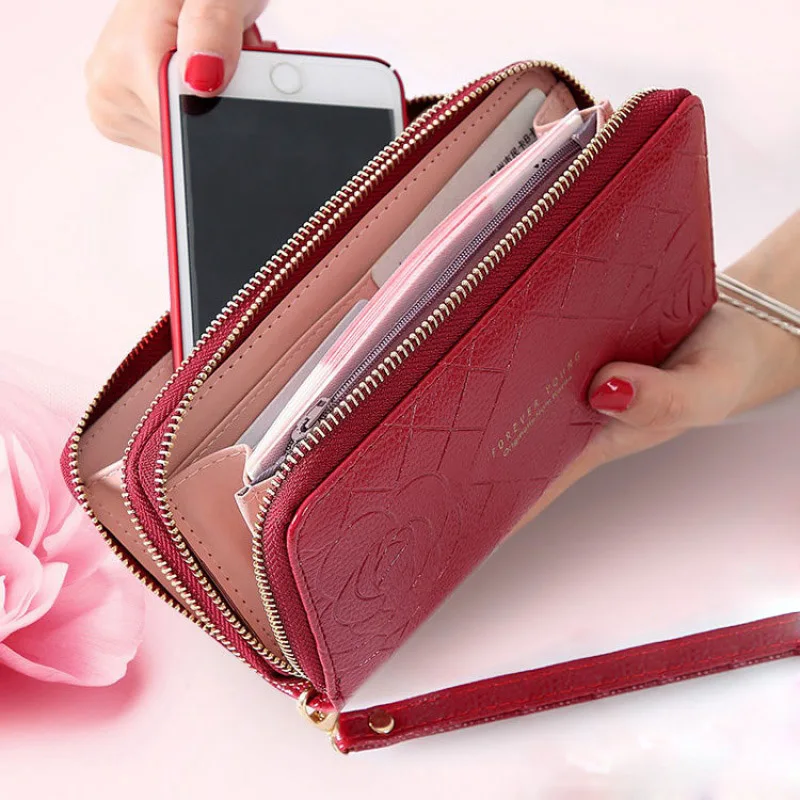 Purse Female Designer Wallets Leather Genuine Portfel Mujer Women Monederos Damski Para
