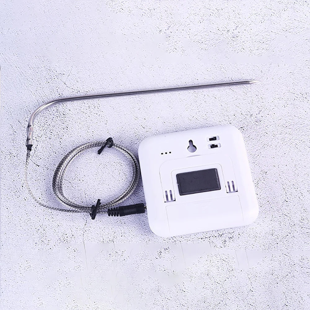 Электронный термометр, таймер, измеритель температуры для мяса, датчик с зондом, цифровой духовой шкаф, беспроводной ЖК-дисплей, таймер для барбекю, зонд, инструменты