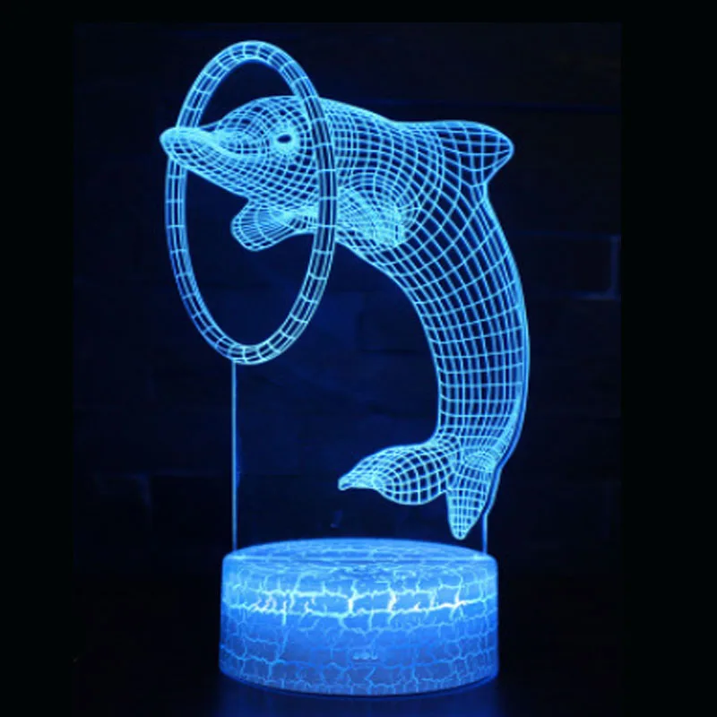 Подарки на день Святого Валентина красочные огни 3D оригинальная Ночная подсветка пульт дистанционного управления красочный светильник для столика в спальню декоративные Автомобильные фары