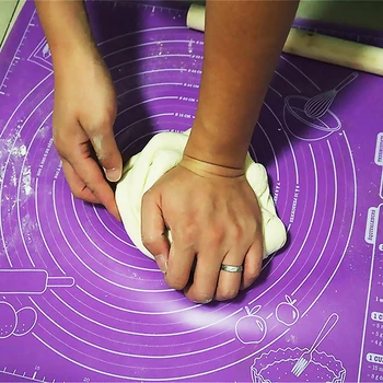 

Silicone Mat Baking Non-stick Dough Rolling Silicone Pad Cupcake Dessert Fondant Kneading Mat Baking Kitchen Tool big size 60*45