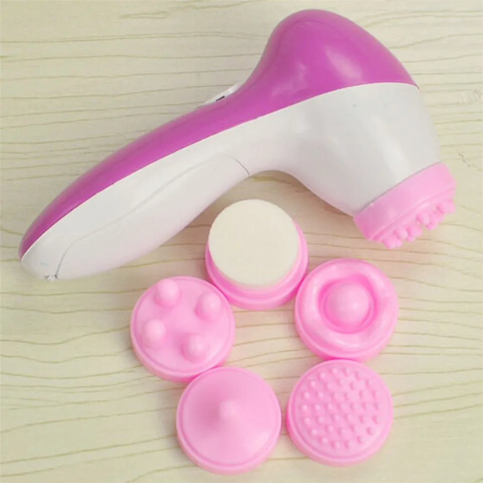 

Multifunctional Deep Clean 5 in 1 Electric Facial Cleaner Skin Care Brush Massager Scrubber Facial Spa Skin Beauty Care Tools