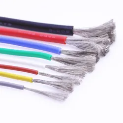 High - Temperature, Cold - Resistant Heat - Resistant Silicone Wire - 22AWG 5 meters (Black)