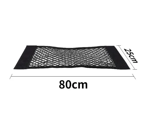 Moqiu салона сетки 40/50/60/80*25 см багажник автомобиля сумка для хранения на заднее сиденье эластичная сетка стайлинга автомобилей карманные часы клетка - Название цвета: 80 x 25cm 1pc