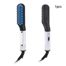 Men'S Multi-Function Straight Hair Comb Beard Style Combing Type Hair Comb Ceramic Hair Straightener