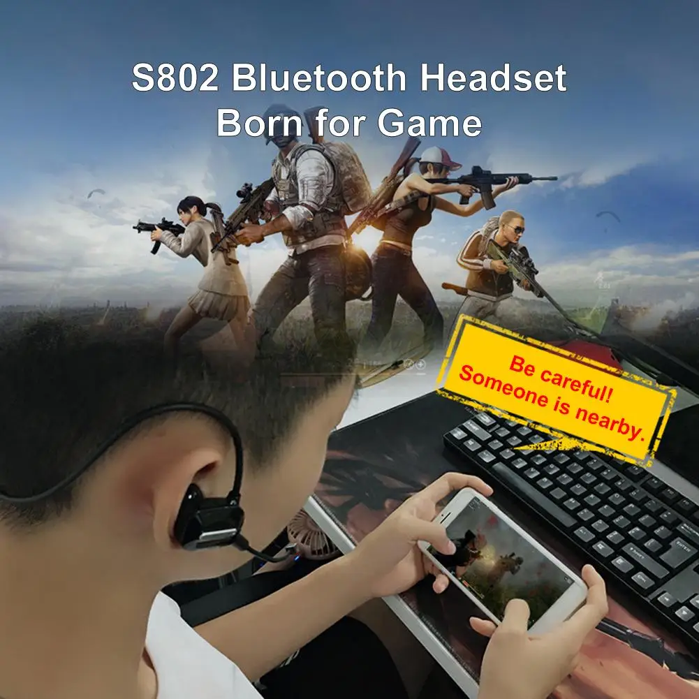 Wireless Headphone Bluetooth In ear Earbuds Sport Headset with Mic for PUBG Game Extensive Compatibility and Usability