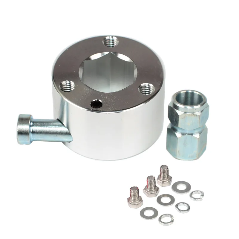 

Steering Wheel Quick Release Disconnect Hub 3/4" Shaft Size IMCA NHRA Black & Silver Available