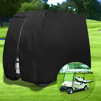 

4 Passenger Buckle Dust Prevention Body Outdoor Sports Oxford Cloth Hem Golf Cart Cover Practical Waterproof Home Accessories