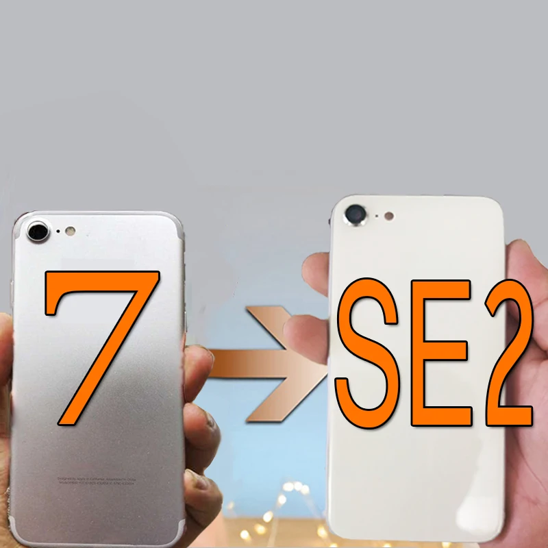 Оригинальный качественный стеклянный корпус задняя крышка для iPhone 7 подобная SE2