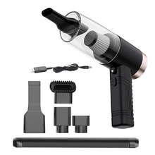 Aspirateur d'air sans fil 3 en 1, humide et sec, avec lumière d'aromathérapie, pour voiture et maison à double usage