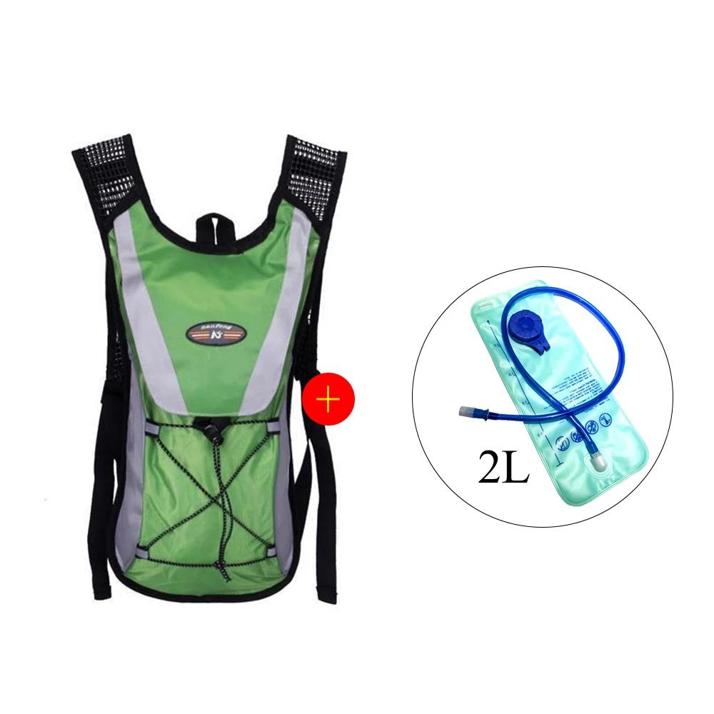 Гидратационный велосипедный рюкзак, 2л, сумка для воды, альпинизма, сумки для воды на открытом воздухе, для альпинизма, кемпинга, путешествий, пеших прогулок, для велосипеда, Camelback - Цвет: green 01