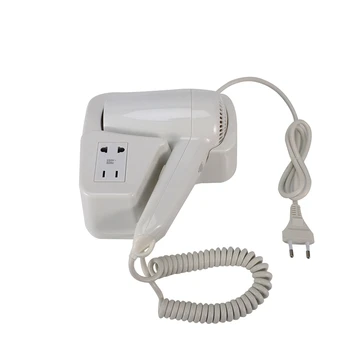 

Hotel Bathroom 1300-Watt Wall-Mounted with Landline Dryer Hair Dryer White EU Plug