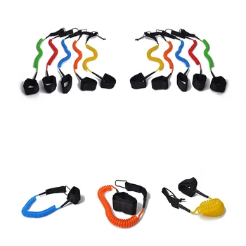 

11ft Surfing Ankle Strap Surfboard Leg Rope Premium PU Coiled Leash Paddle Board Rope Surfing Accessory