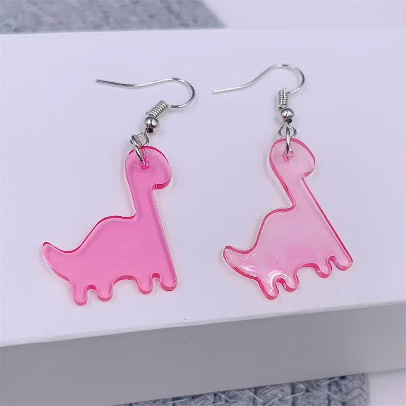 2021 новые стильные милые серьги ручной работы в виде динозавра для девочек