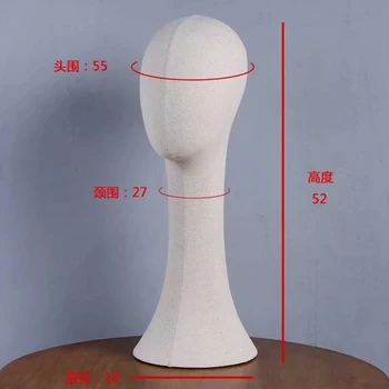 

High-end Quality Window Display Mannequin Head Stand For Styling Hat Wig Scarf Display Female Mannequin Head Linen B