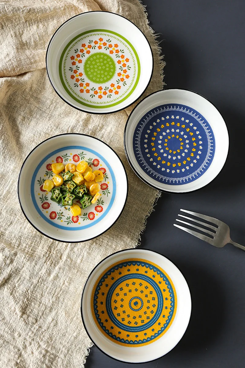 Lovely Ceramic Dinner Plate Mini Snack Dessert Tray Small Seasoning Vinegar Soy Sauce Dish Food Container Bowl Porcelain Tableware (8)