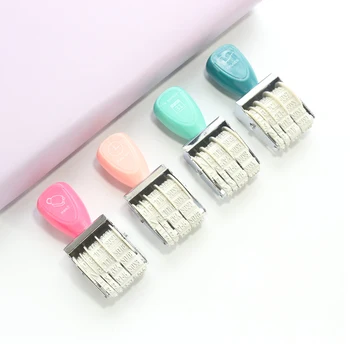 

Domikee office school multi function date stamps set stationery,fine calendar stamps for diary planner,Self Inking with Date