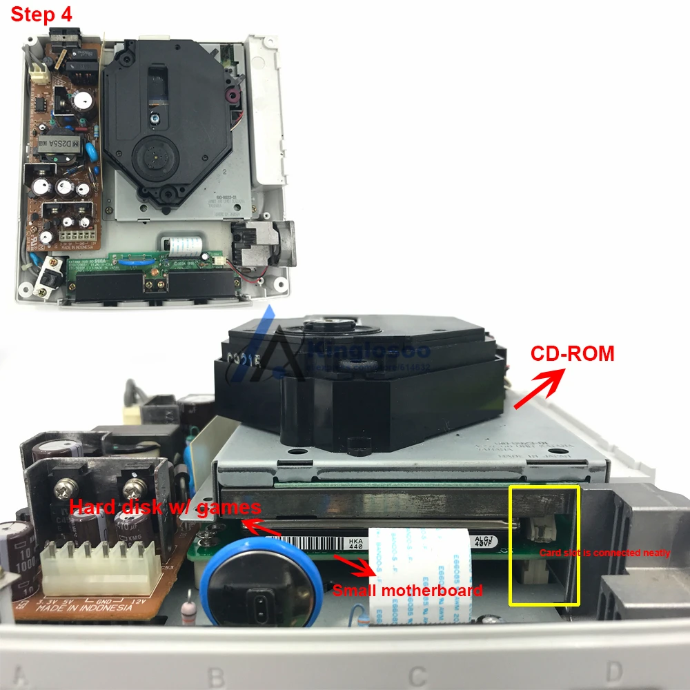 DIY печатная плата и 120G Внутренний жесткий диск игры для Sega Dreamcast DC игровая консоль w/120 PCS игры