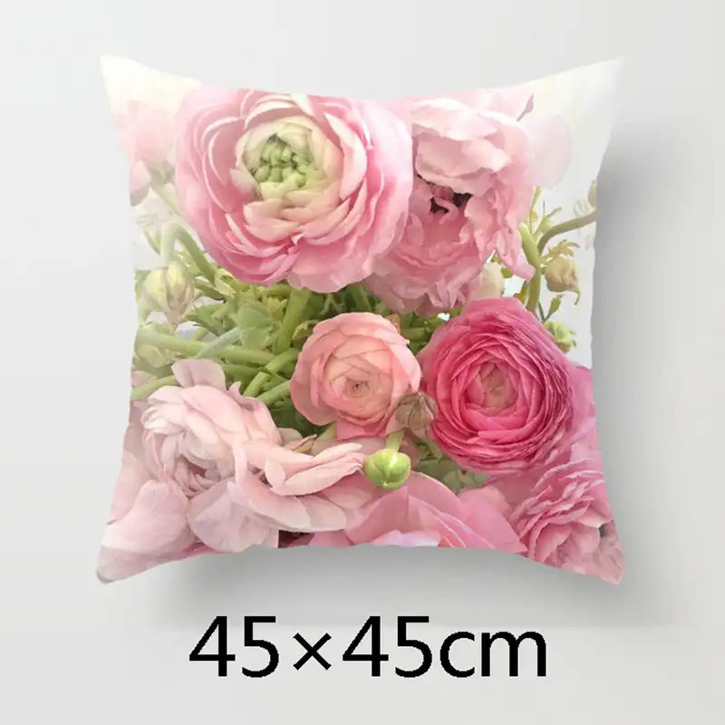 45*45 см красивая Роза печатных наволочка полиэстер пледы наволочка для плохого обнимая новогодний декоративный текстиль фото реквизит