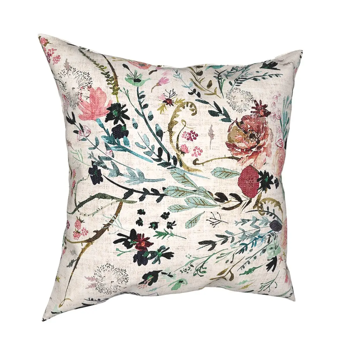Fable Floral Retro Federa Decorazione Cuscini Cuscino Per Divano Poliestere Stampa Fronte-Retro Idea Regalo