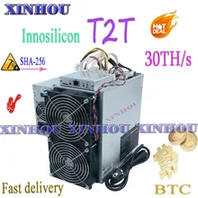 Novo mineiro asic innosilicon t2t 30th/s sha256 btc bch bitcoin mineiro melhor do que antminer s9 s17 t15 z11 whatsminer m10 m3 e10(China)