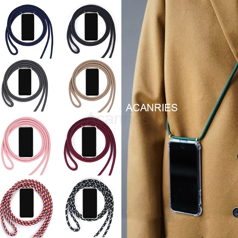 Necklace Crossbody Strap Lanyard Cord Phone Case For Xiaomi Mi 9 Lite Se Mi9 Mi8 6x 5x A3 A2 A1 Soft Tpu Clear Back Cover cool iphone se cases