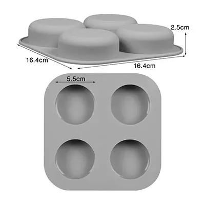 SILIKOLOVE DIY силиконовые мыло формы для ручная работа производство мыла формы 3D формы 4 Полость вокруг пресс-формы для мыла забавные подарки