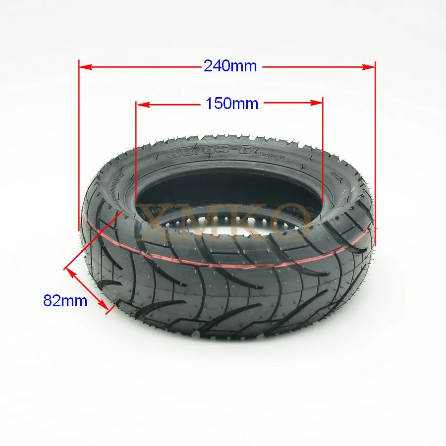 Allecto Plus - Scooterband 11 inch 90/65-6.5, Tubeless, Vacuüm Wiel