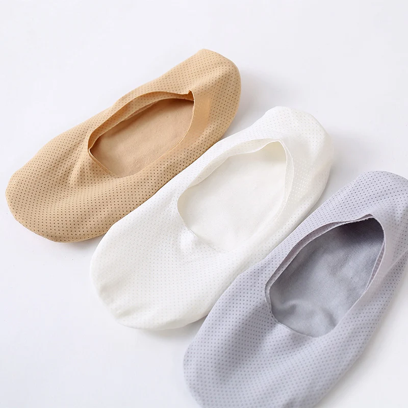

3 Pairs Men Breathable Ice Silk Socks Low Cut Liner Non Slip Thin Invisible Sports Socks HSJ88