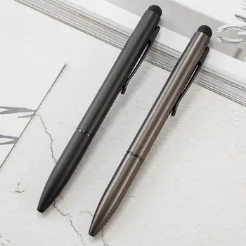 

20 pcs/lot Sample Frosted Capacitance Metal Ballpoint pen Touch screen Ball pens Business pen office School writing supplies