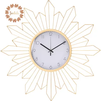 

Creative Metal Hanging Sun Clock Living Room Decoration Creative Wall Clock Ornaments Sun Clock Best Gift