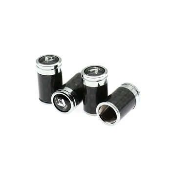 

Car Tire Valve Stem Caps Cover Carbon Fibre for Renault Megane 2 3 4 Clio Duster Trafic Master Scenic 2 3 Laguna Kangoo Fluence