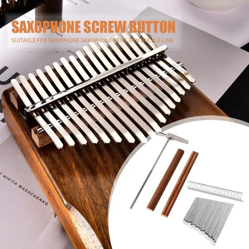 17 клавиш Kalimba палец пианино DIY ключи+ мост+ Тюнинг Комплект молотков аксессуары для музыкальных инструментов