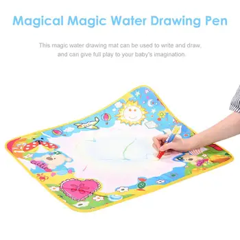 

60x49CM Water Doodle Mat Magic Water Drawing Writing Pad Neon Colors Board For Children 3 Years Old And Above