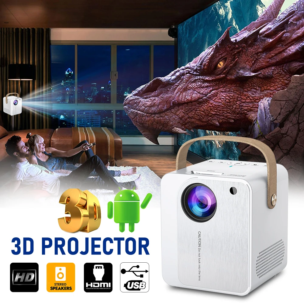 Светодиодный проектор CP350 Full HD поддержка 1080P мини домашний медиаплеер