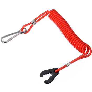 

1pc Boat Motor Kill Stop Switch Key Rope Safety Lanyard Tether Waterproof Design for Yamaha Outboard For Honda