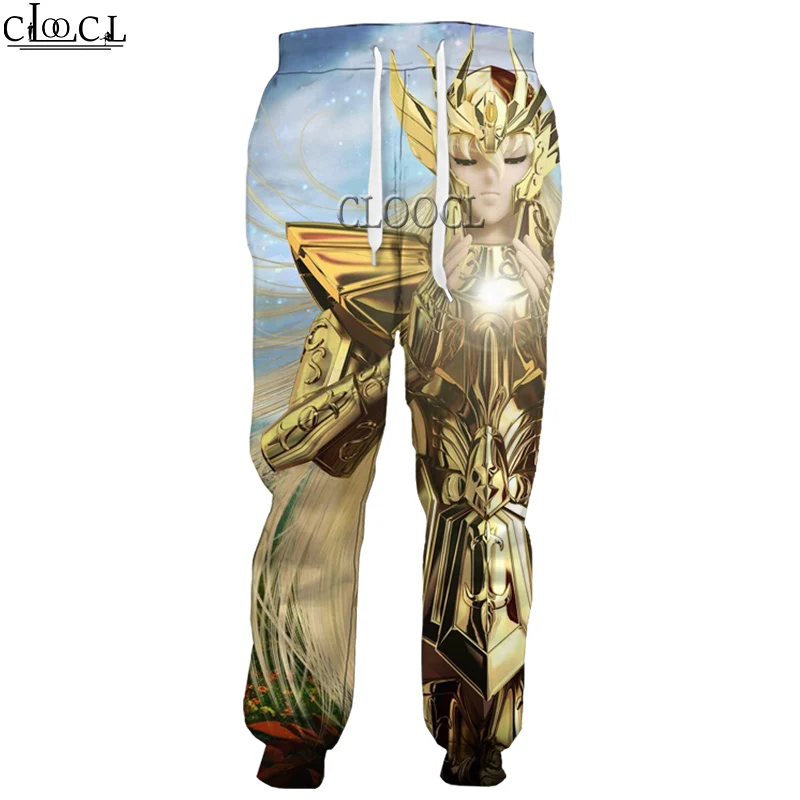 

HX Anime The Knights of The Zodiac Saint Seiya Trousers Men Women 3D Print Hip Hop Style Jogging Sweatpants Casual Pants