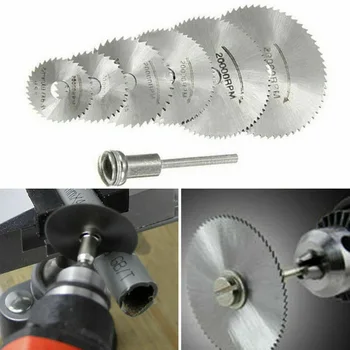 

1 Set Disc Drill Cutters High Speed Steel Circular Saw Accessories for Wooden PVC Metal QJS Shop