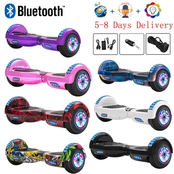 

Hoverboard 6.5 Inch Bluetooth Speaker Self-Balancing Scooter LED Electric Scooters Two Wheels Skateboard Smart Balance Board Bag