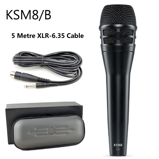 Free shipping, KSM8/N , KSM8/B wired dynamic cardioid professional vocal microphone , KSM8 wired vocal microphone 