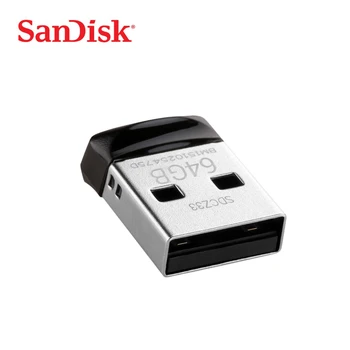 

SanDisk Cruzer Fit CZ33 Super mini USB Flash Drive 64GB 32GB 16GB 8GB USB 2.0 sandisk pen drive memory stick Pen Drives U disk
