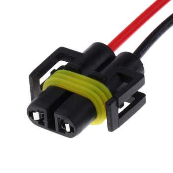 

H8 H9 H11 Automotive Headlight Fog Light Wire Harness Female Socket Adapter