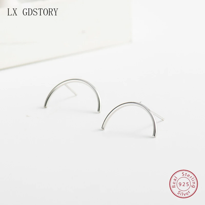 

New Earrings Silver Stud Simple Earrings for Women Real Silver 925 Ear Jewelry 925 Sterling Silver Fine Jewelry Earings Earring