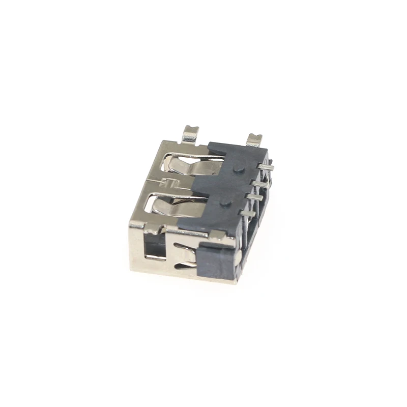 10 шт./лот USB порт 2 0 тип A гнездо 4 контакта SMT фута 180 градусов обжимной разъем для