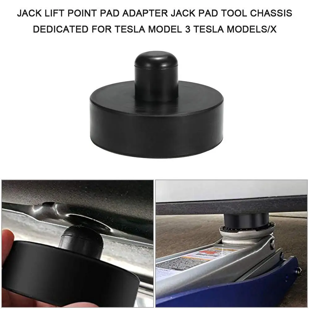 Black Rubber Jack Lift Point Pad Adapter Tool Chassis Car Styling Accessories For Tesla Model X/S/3 |