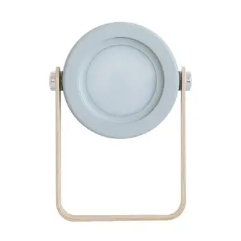 

Creative Charging Night Light Reading Lamp Portable Lantern Lamp Telescopic Folding Led Table Lamp With Wooden Handle Gray