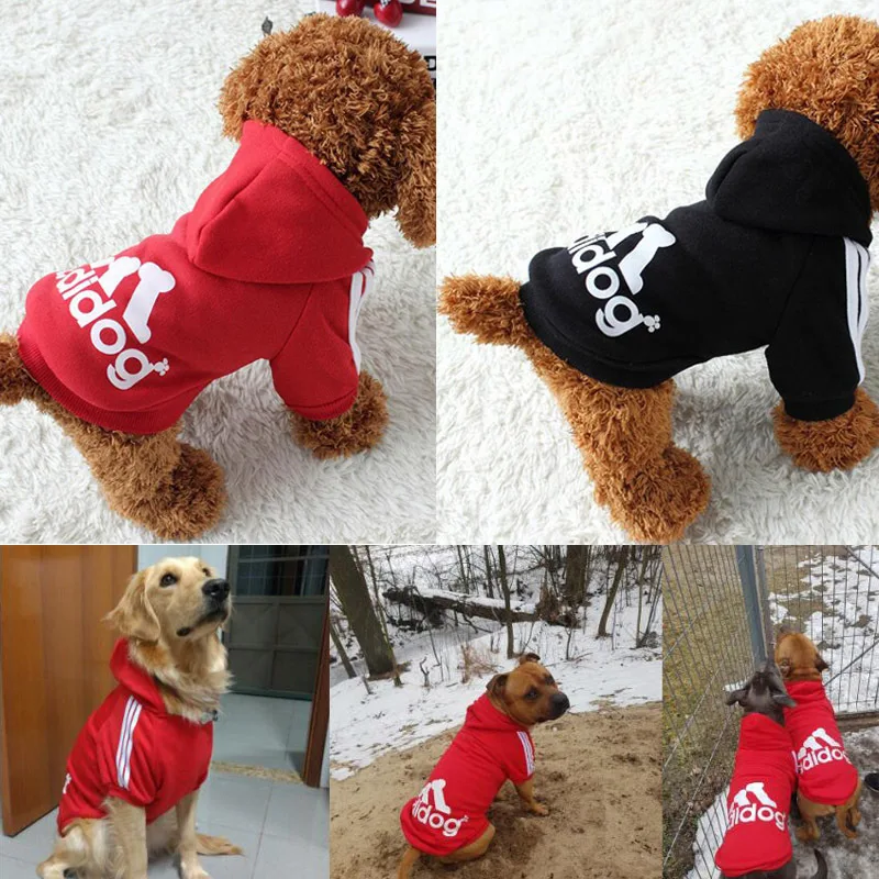 

Fashion Adidog Clothes Puppy Winter Pet Dog Hoodie Soft Warm Clothes for Small Medium Dogs Cats Clothes Jacket French Bulldog
