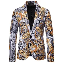 Цветочный мужской пиджак, Мужской Блейзер, приталенный мужской пиджак, Повседневный хлопковый свадебный пиджак, мужские деловые пальто 9,27