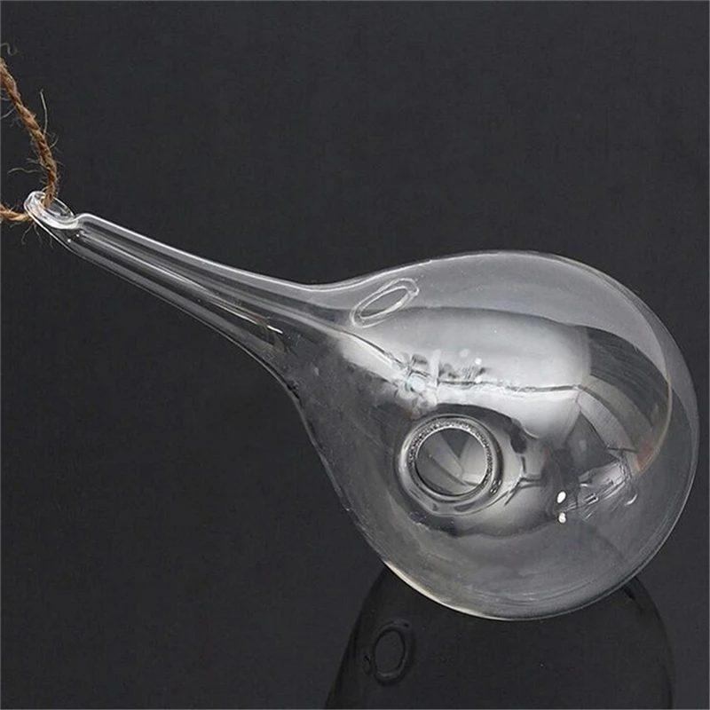2017 Clear Water Drop Glass Hanging Vase Bottle Terrarium Hydroponic Plant Flower DIY Table Wedding Garden Decor 1PC